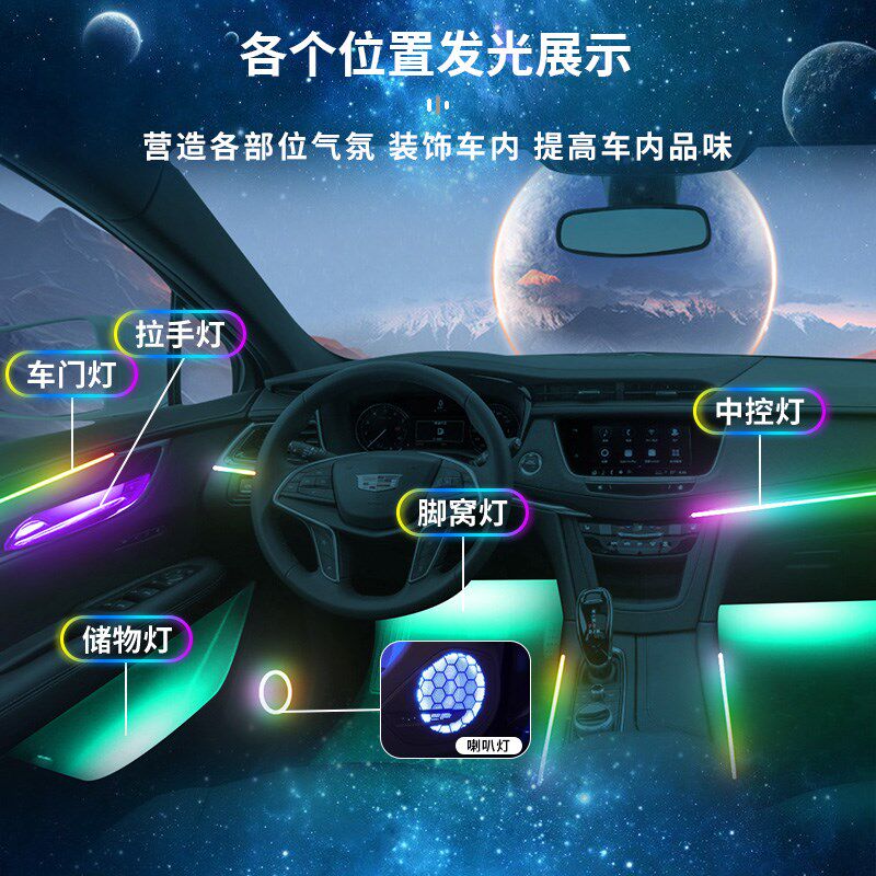 凯迪拉克XT5氛围灯原厂专用车内改装内饰配件装饰品汽车用品大全