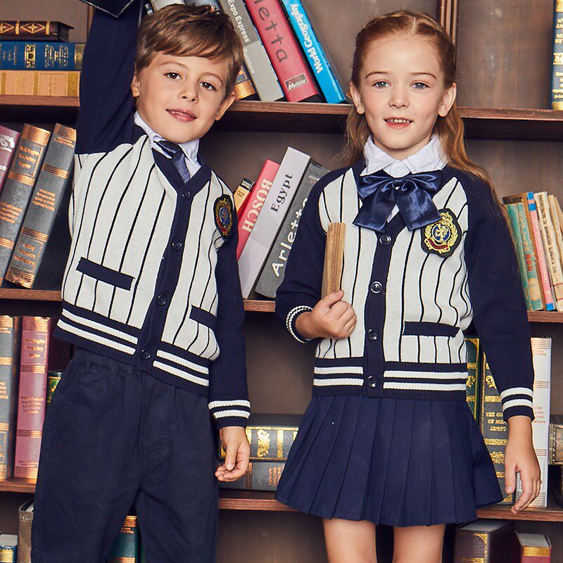 英伦风校服春秋冬装幼儿园园服小学生班服套装深圳学院儿童演出服