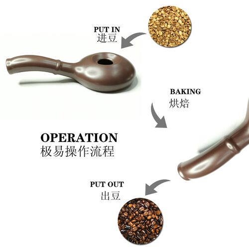 陶瓷咖啡烘焙器轻奢家用烘焙壶烘焙机手摇手网烘豆机生豆茶叶烘焙