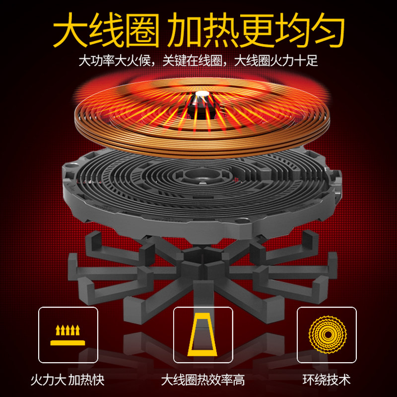 鉴业商用多头电磁炉电陶炉四六头锡纸花甲砂锅米线煲仔饭商业炉