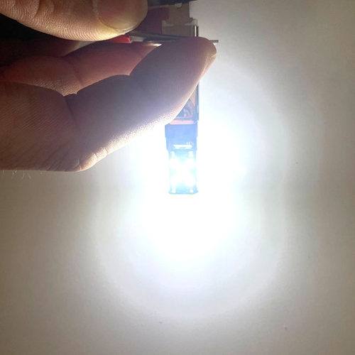 高亮12V汽车LED前照雾灯防雾灯泡LED改装H3爆闪超白光大灯泡远近