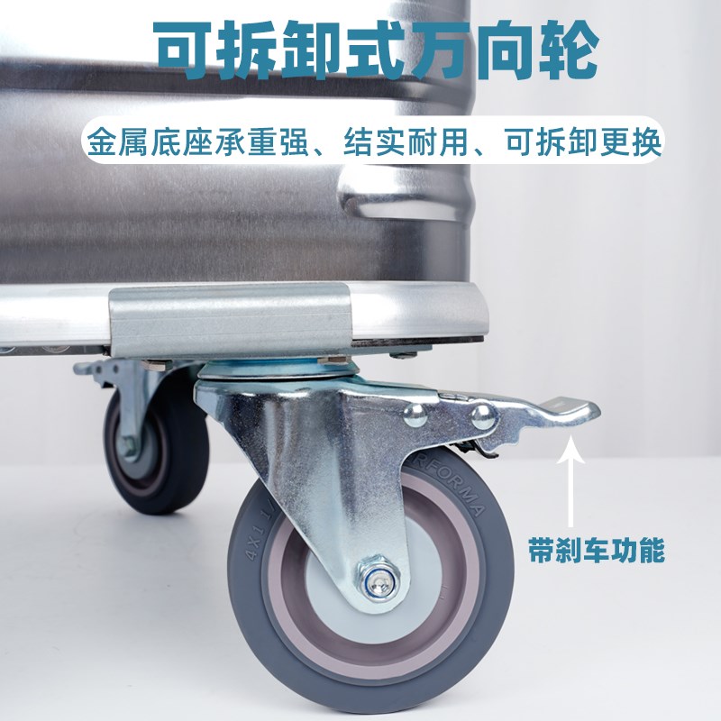 全铝镁合金拉杆式工具箱工业级多功能五金家具售后维修安装带轮箱