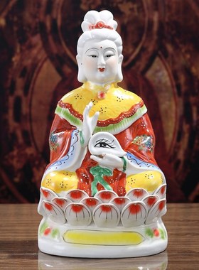 陶瓷眼光娘娘神像眼光圣母佛像眼王奶奶家居镇宅平安摆件