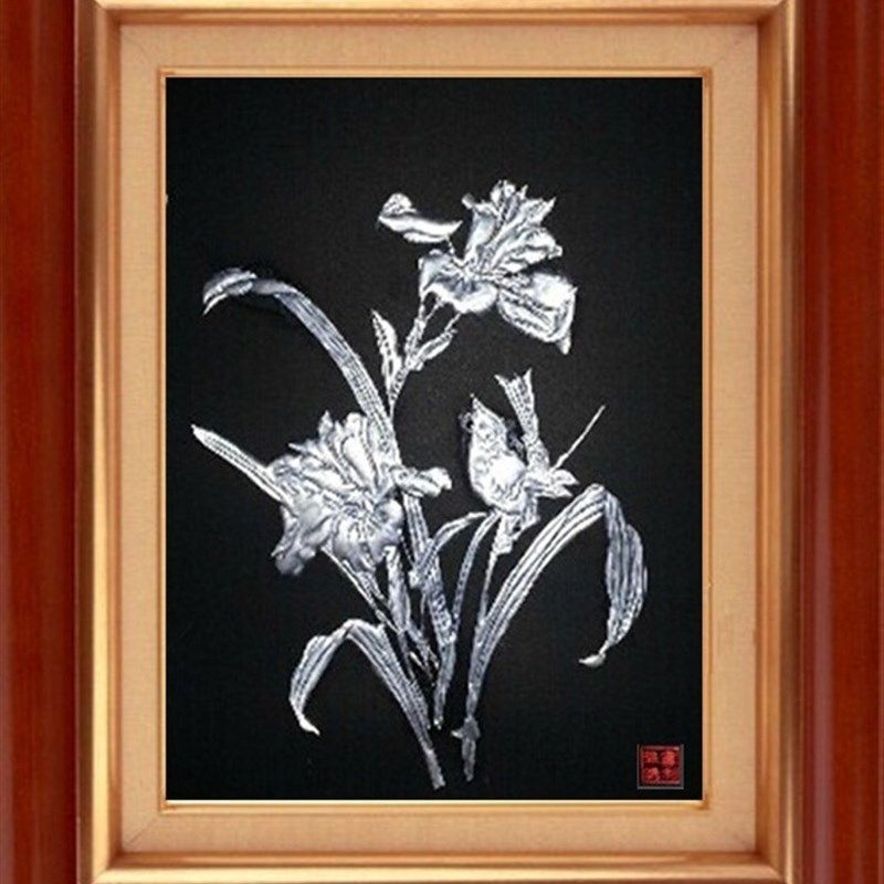 德鑫艺术易拉罐浮雕画/潮汕珠绣画/手工艺品/装饰礼品/字画