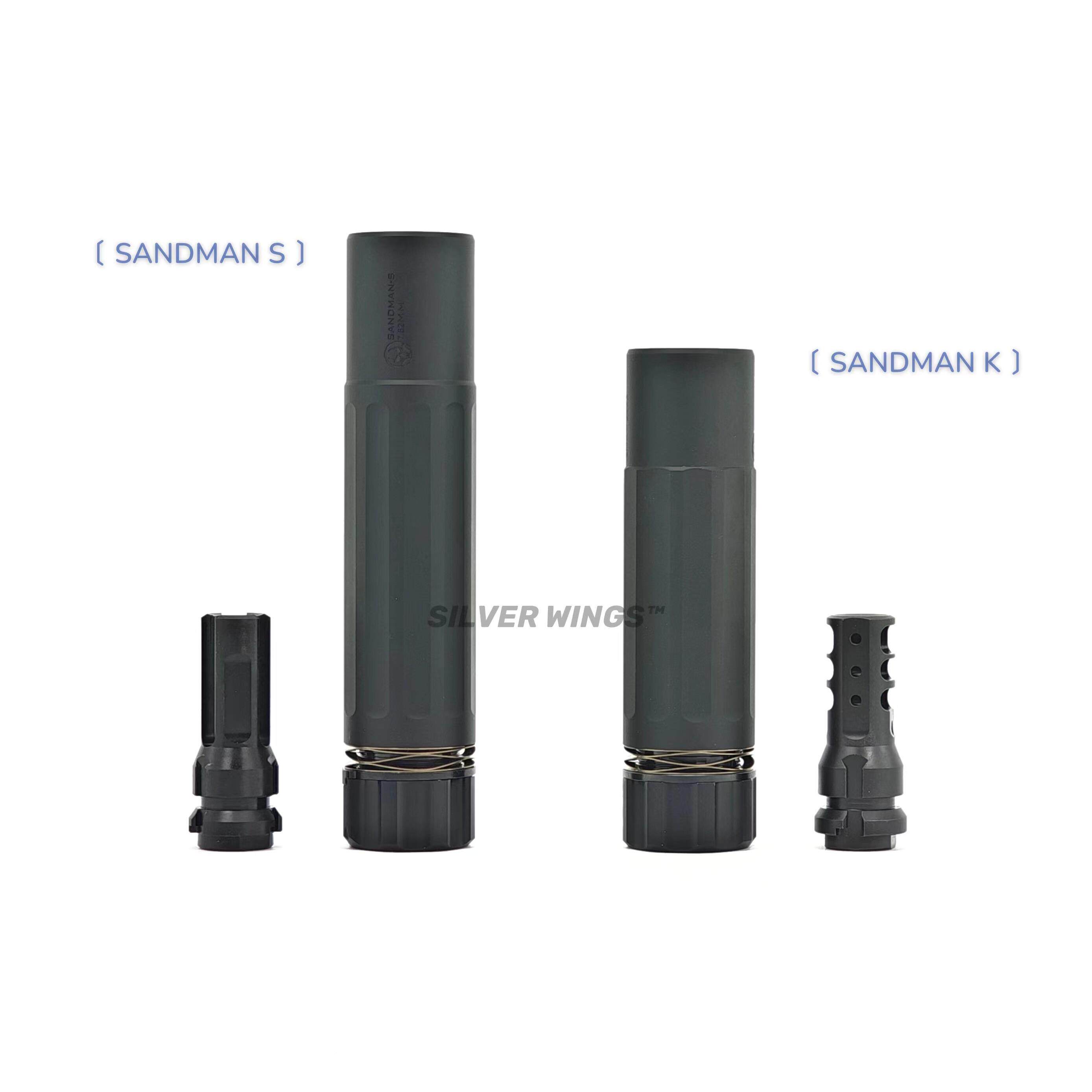 新版桑德曼N桑德曼高品质改4装属金钢制火冒消音装饰器具银玩翼军