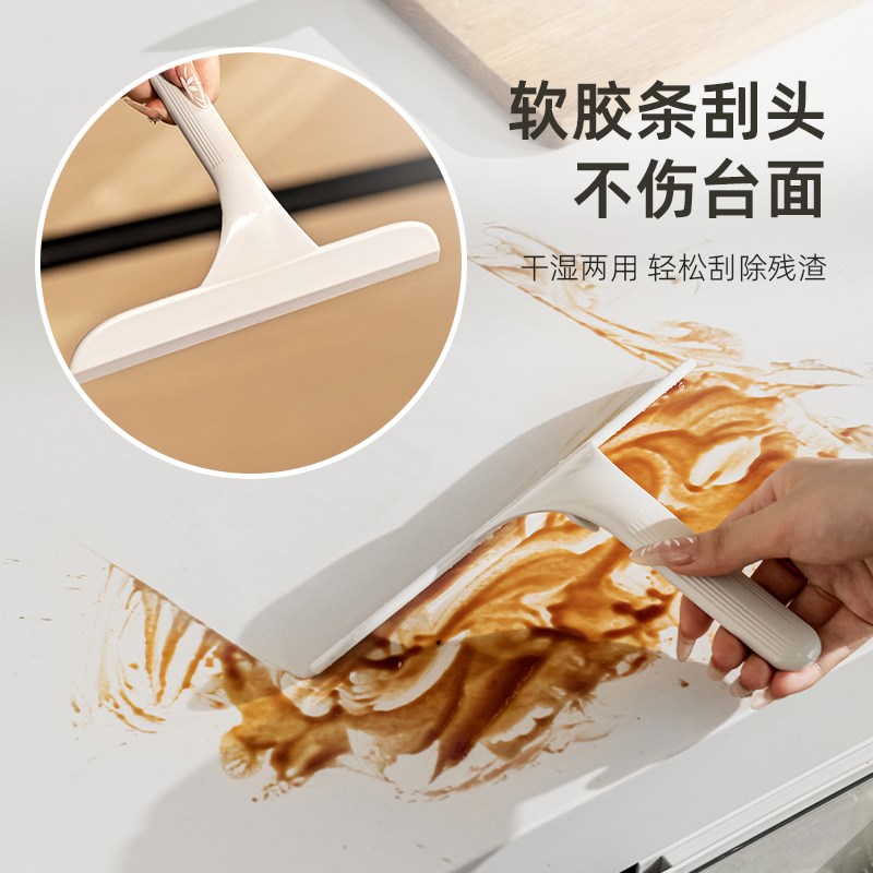 厨房垃圾桶壁挂式家用带刮板桌面厨余湿拉圾专用桶多功能24年新款图片