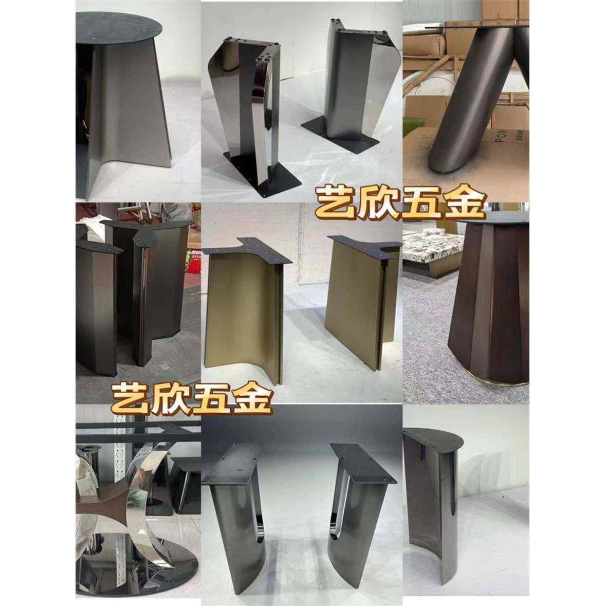 餐桌腿支架不锈餐桌底座餐桌架支/钢架岩大理板餐桌腿支架石定制