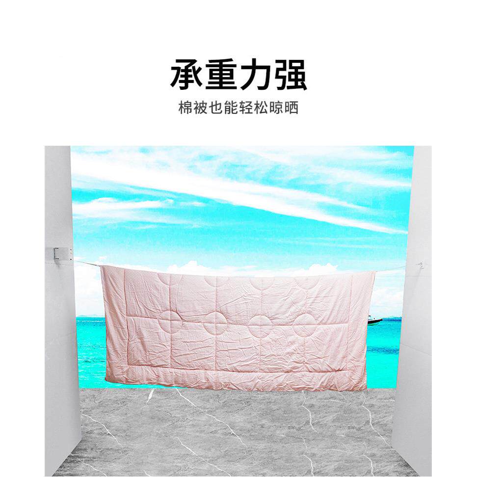 隐形晾XL-LYS60衣神绳免打孔室架内晾衣服晾衣缩伸钢丝凉衣绳器阳