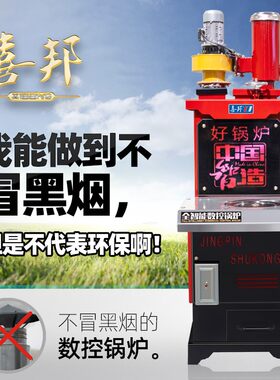 新型节能懒汉地暖锅炉家用燃煤烧柴农村暖气小型数控取暖小采暖炉