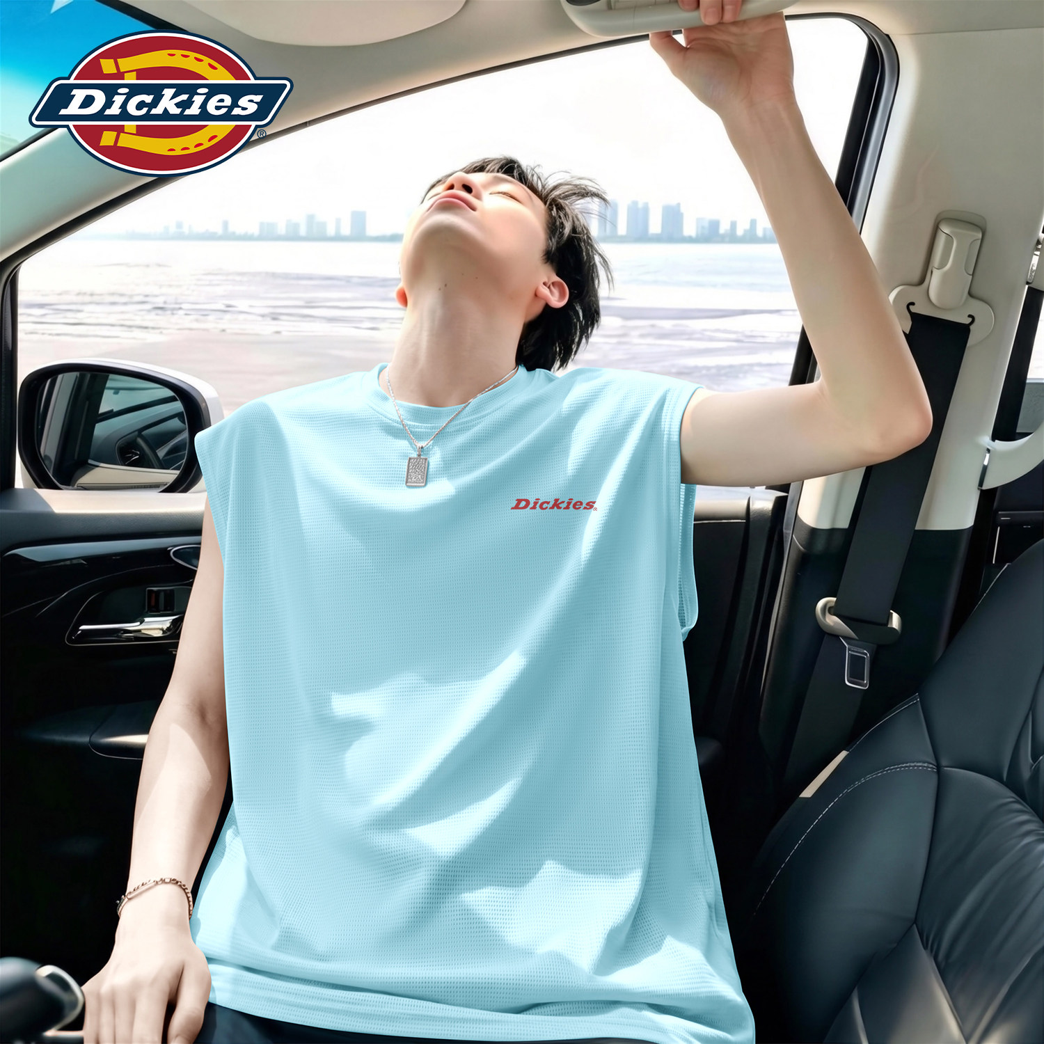 Dickies网眼无袖背心男生