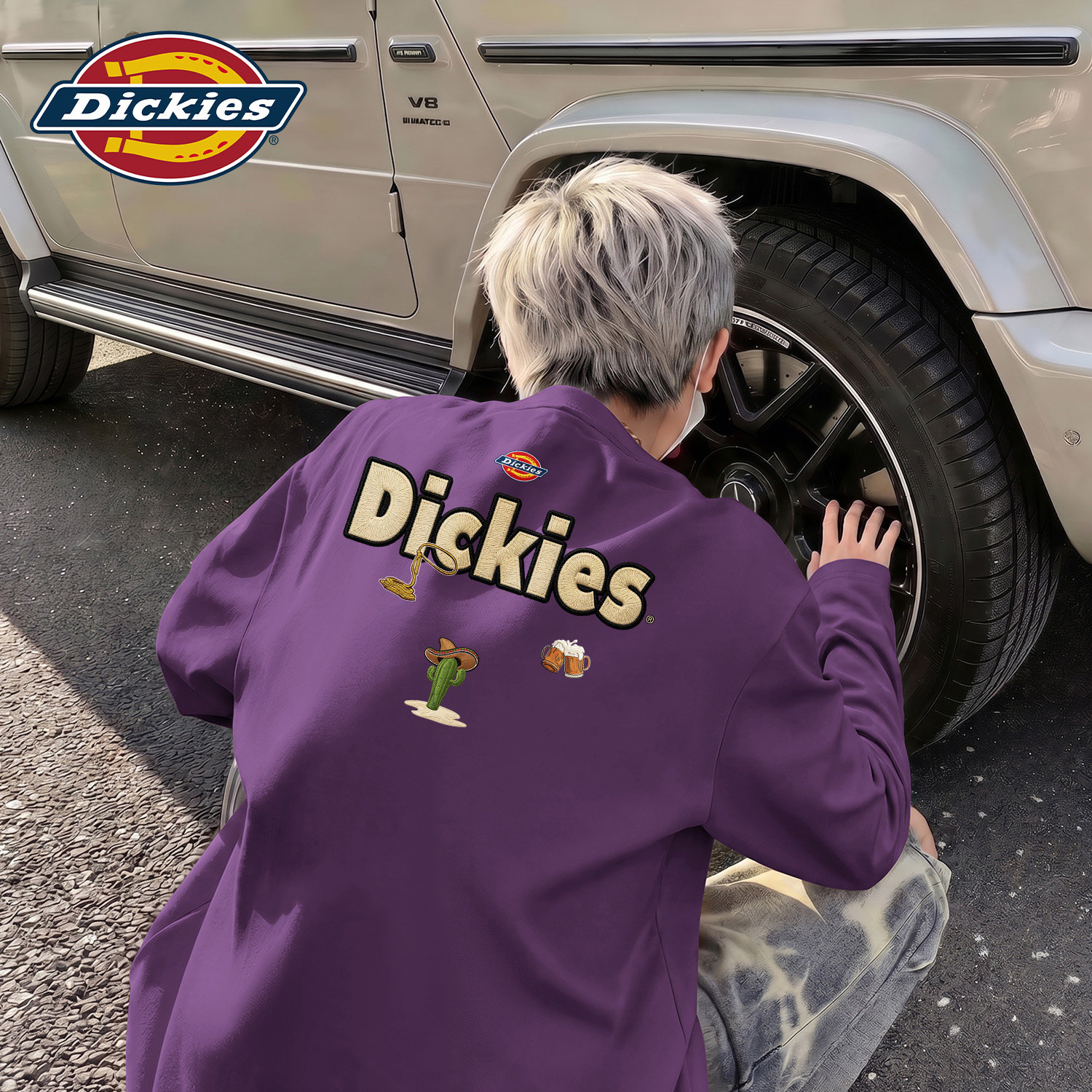 Dickies纯棉长袖T恤男2026秋季
