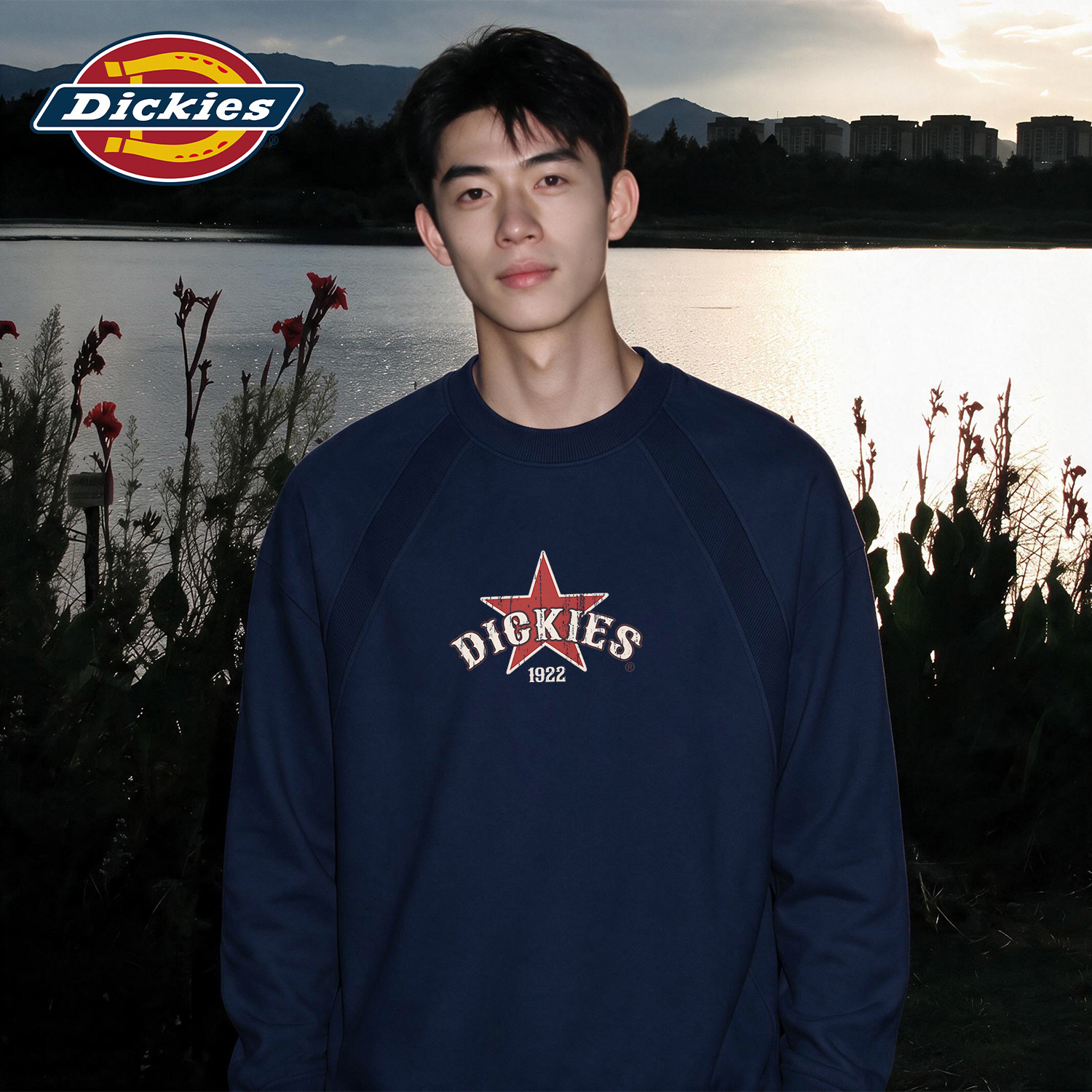 Dickies重磅长袖T恤男2026秋季新