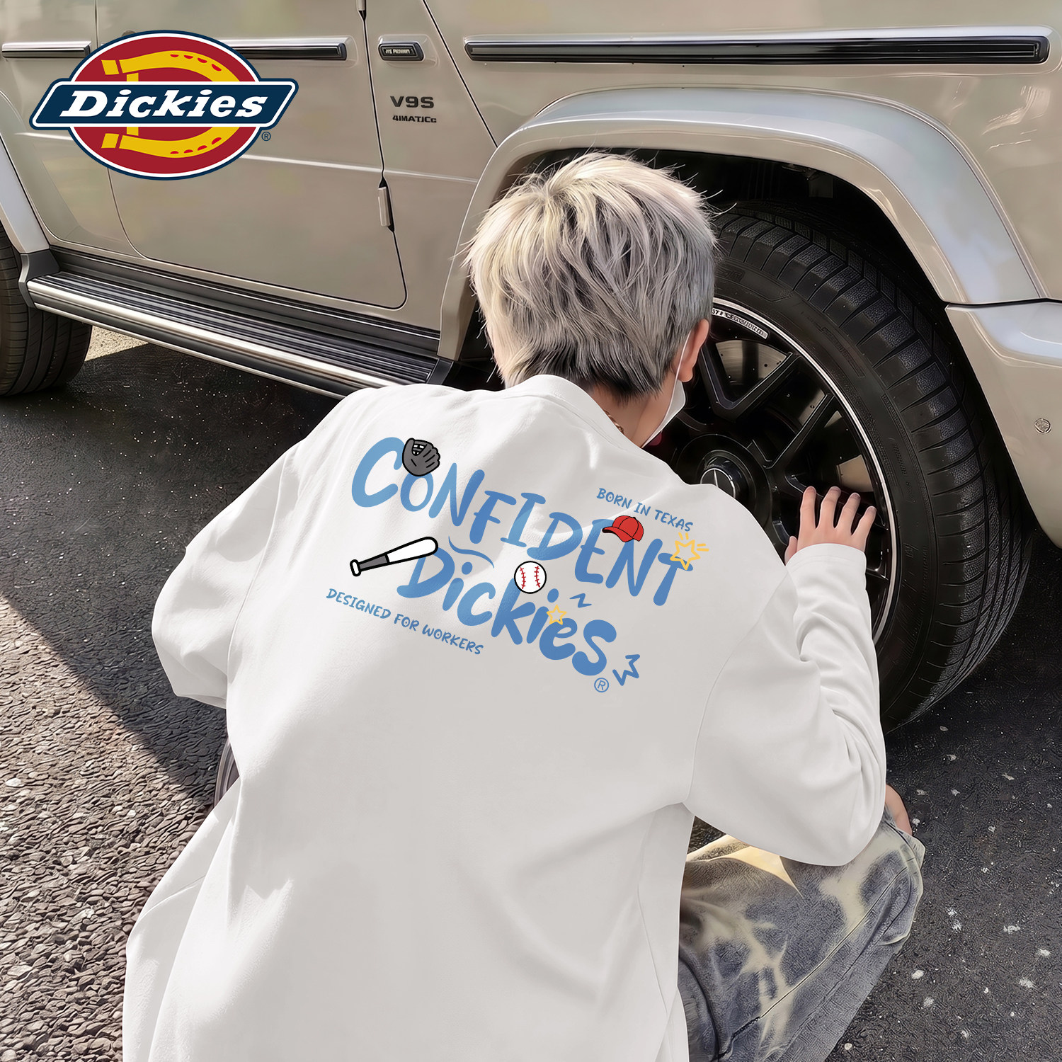 Dickies旗舰店长袖T恤男款2026秋