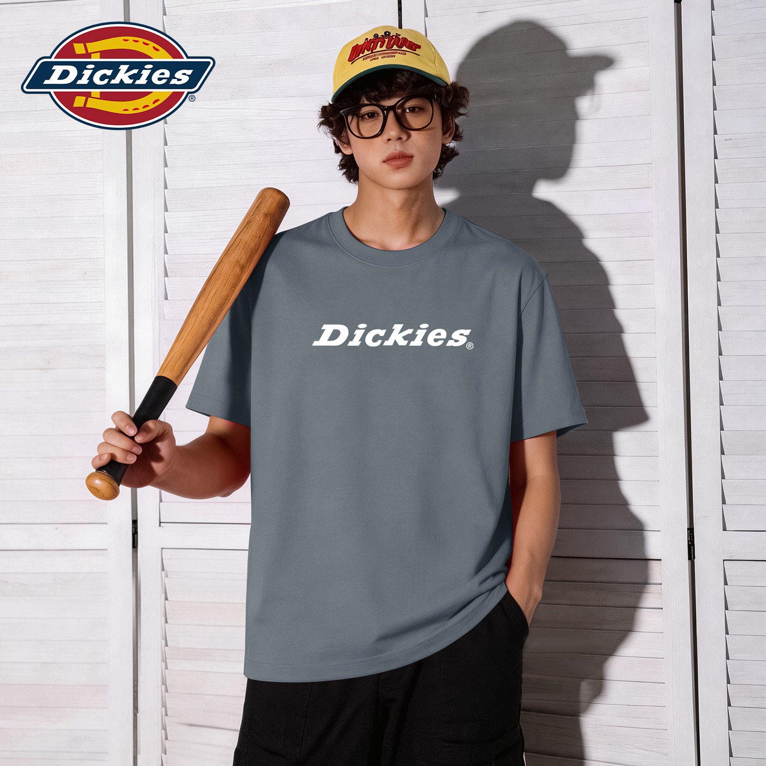 Dickies铁灰色美式短袖T恤男款
