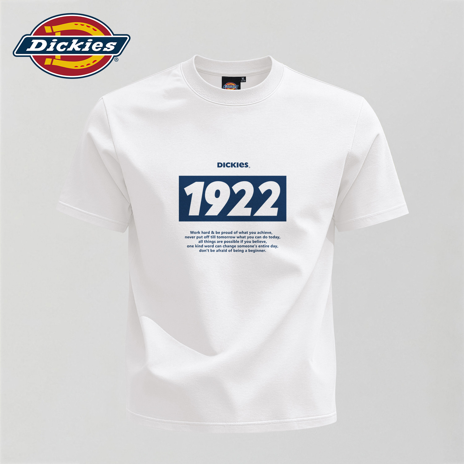 Dickies白色复古短袖T恤男款