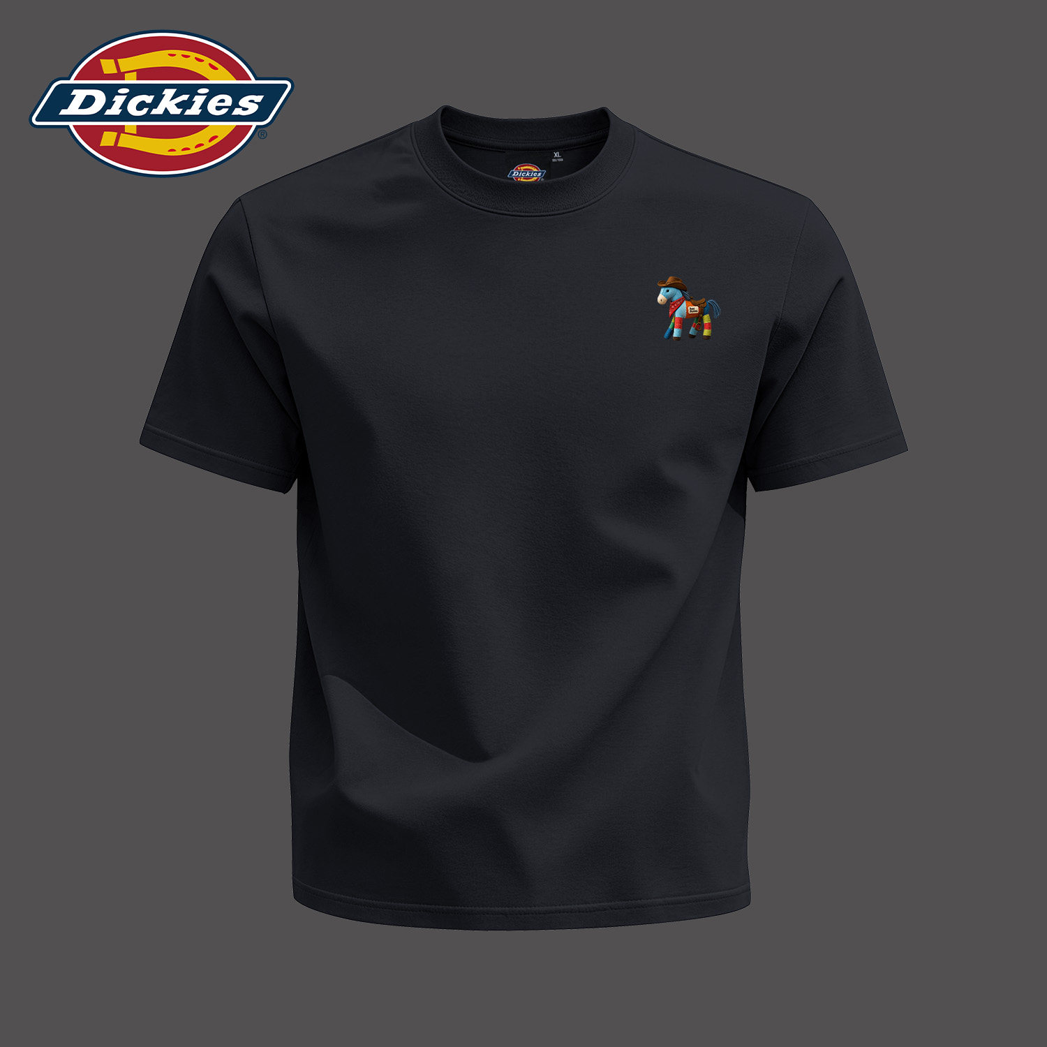 Dickies黑色纯棉短袖T恤男