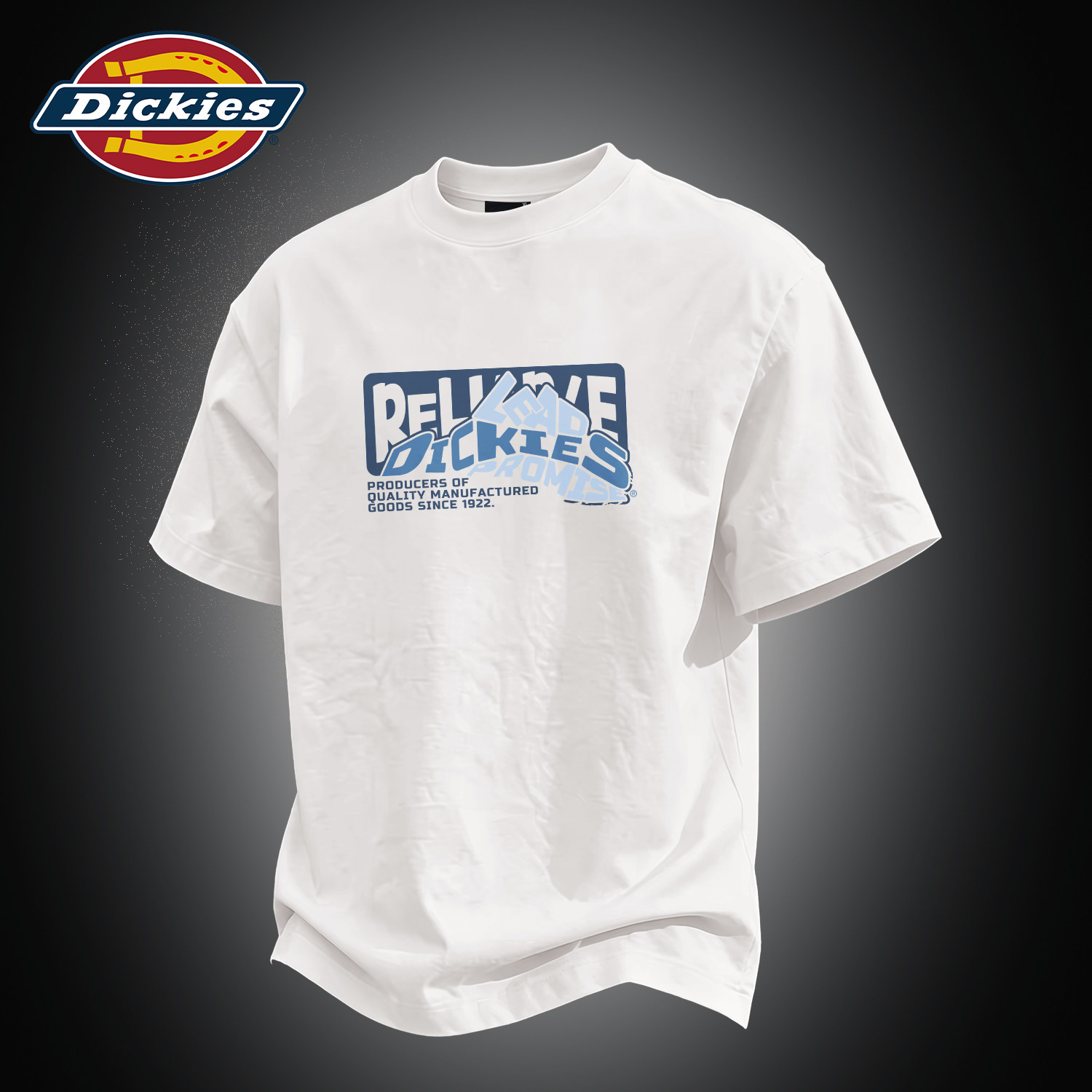 Dickies纯棉潮牌字母印花短袖T恤