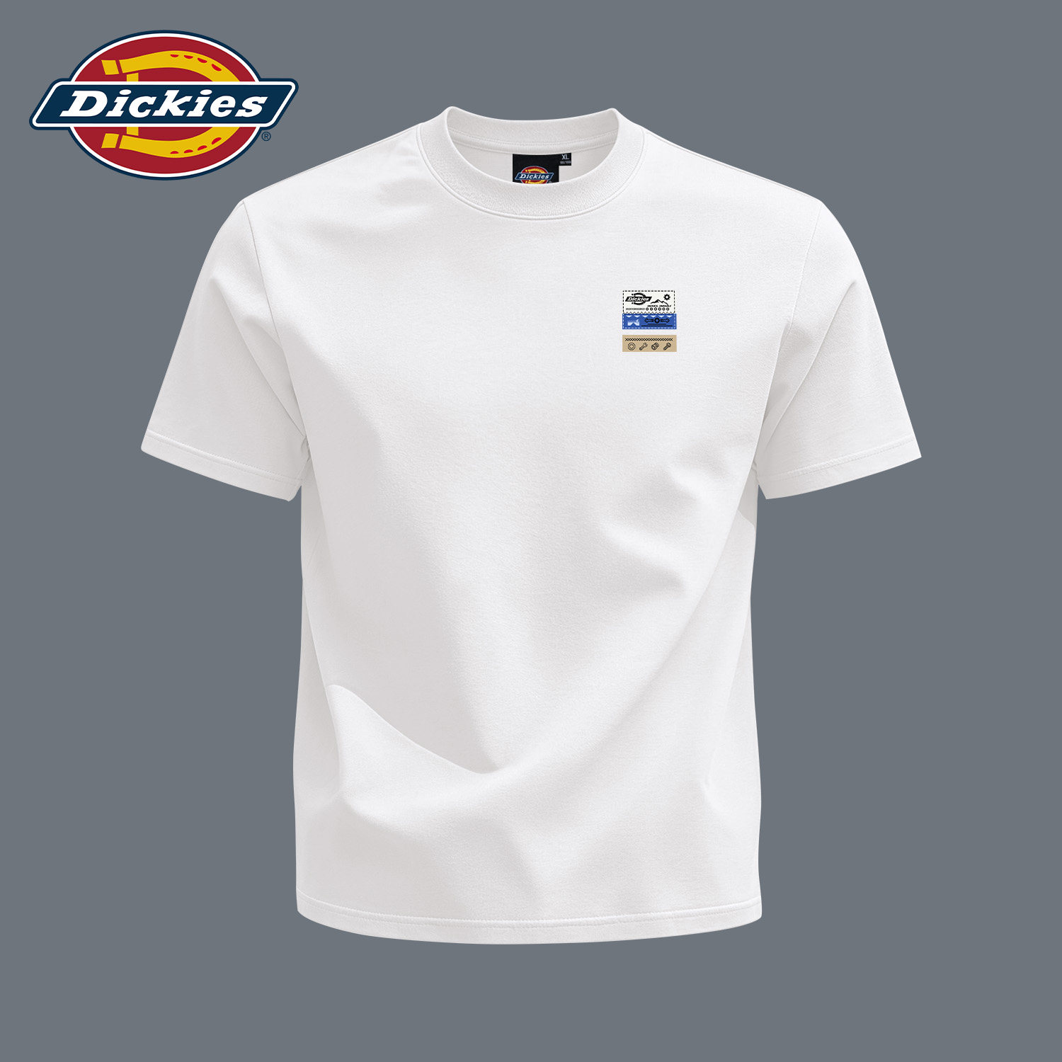 Dickies白色纯棉短袖T恤男