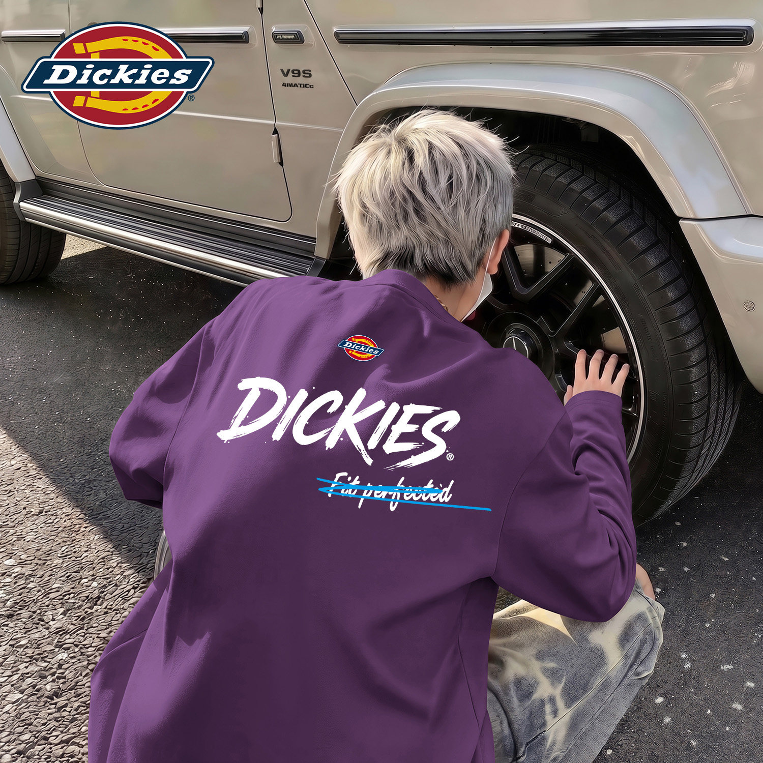 Dickies潮牌美式纯棉男生长袖T恤