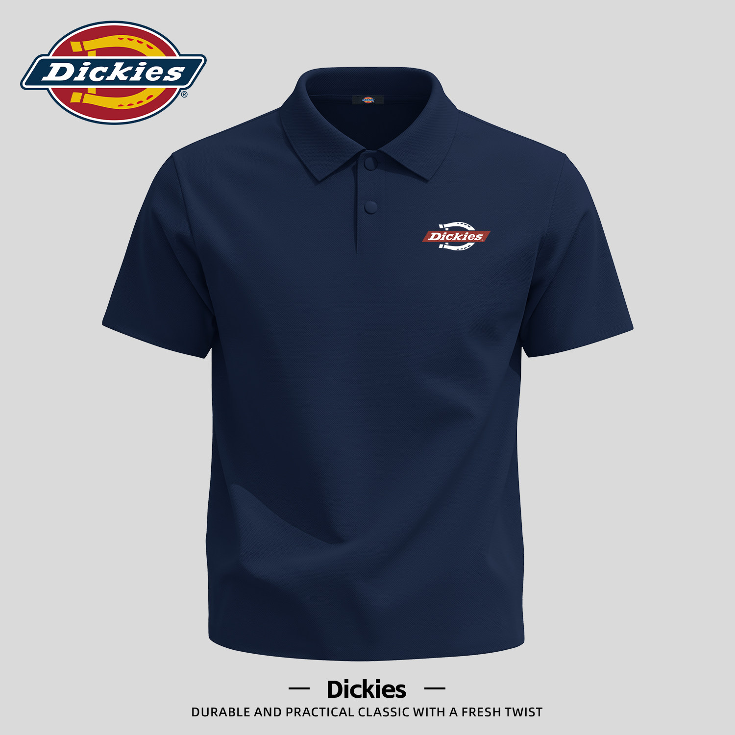 Dickies冰丝短袖POLO衫男
