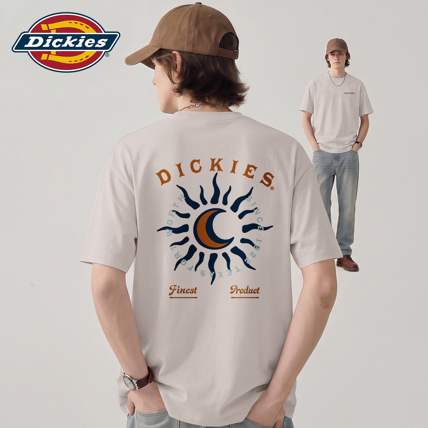 Dickies宽松休闲短袖t恤男生2026夏季新款纯棉透气速干半袖体恤衫