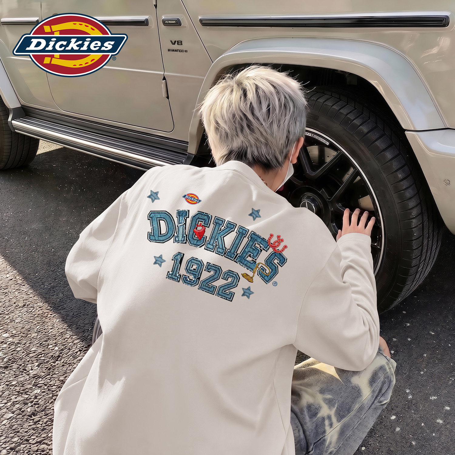 Dickies2026秋冬新款长袖男款t恤宽松t恤美式重磅圆领百搭上衣男
