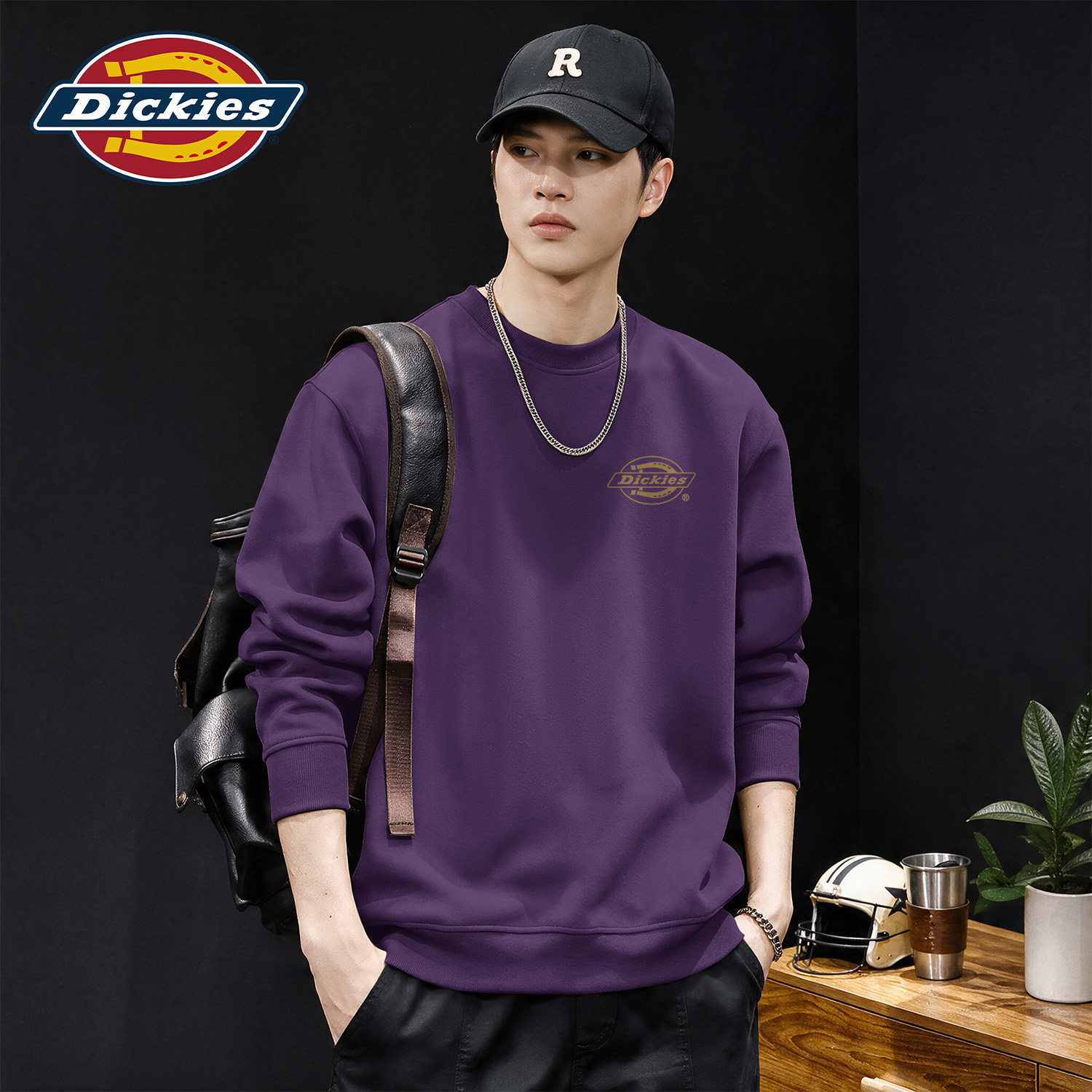 Dickies旗舰店圆领卫衣男
