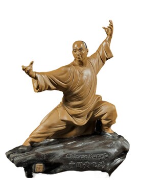 石湾公仔陶瓷黄飞鸿摆件创意装饰中式摆设中国功夫特色礼物送老外