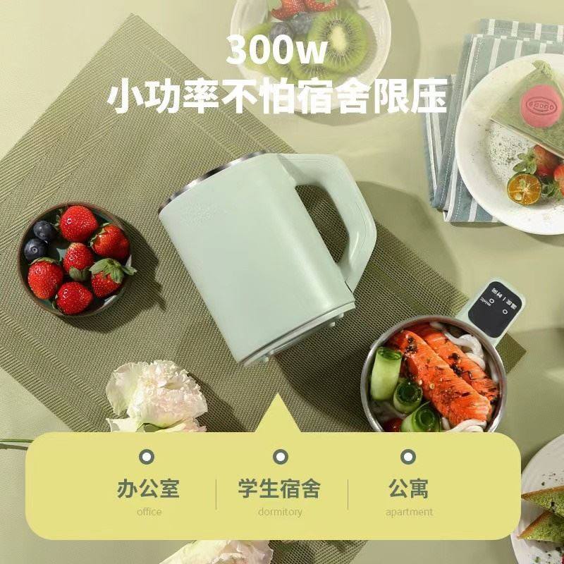 电热杯小型便携煮面烧水杯牛奶加热杯旅行煮粥杯迷你不锈钢电煮杯