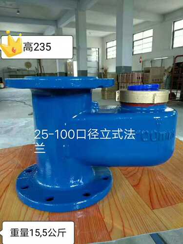 旋翼式DN50 65 80 100mm 2寸 4寸法兰立式水表 冷水 热水竖式