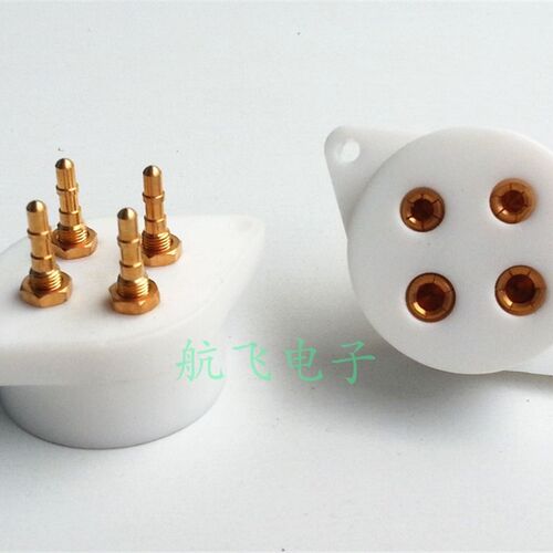四脚铁氟龙真空管座 RA 4脚管座适300B 2A3 仿西电300B古董座