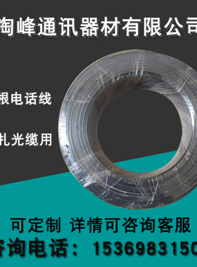 双芯电话线 光缆电缆黑色绑线 包塑铁丝单芯户外绑线线扎扎丝