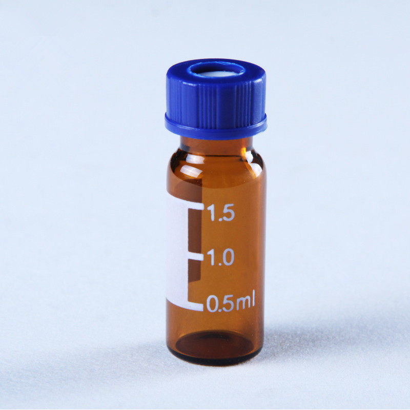 棕色玻璃样品瓶2ml 气相液相色谱自动进样瓶 螺口含盖垫带刻度