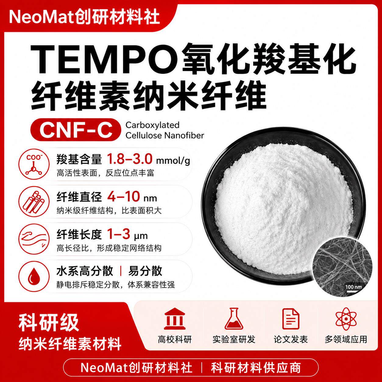 CNF-C羧基化纳米纤维素增