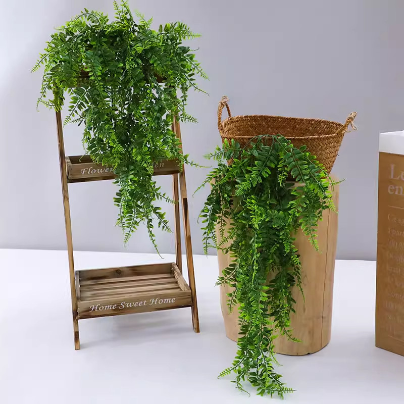 亚马逊彷真壁挂 波斯草藤条 人造悬挂蕨类植物藤蔓悬挂 绿色植物