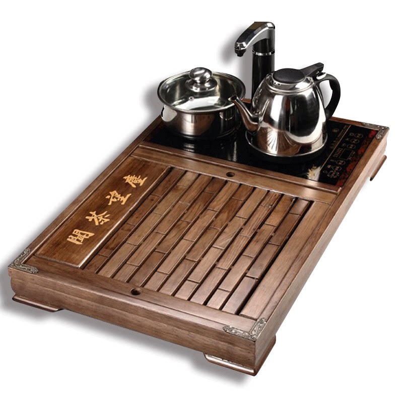 鑫艺缘茶具 功夫大号茶托茶台 小号木质茶盘茶海 四合一实木茶盘