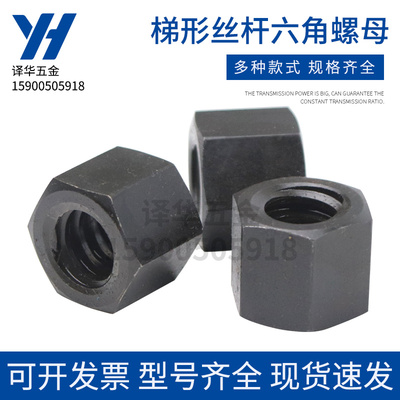 T型丝杆六角 正牙螺母T12T14T16T18T20T22T24T25T28T30 32 36 40