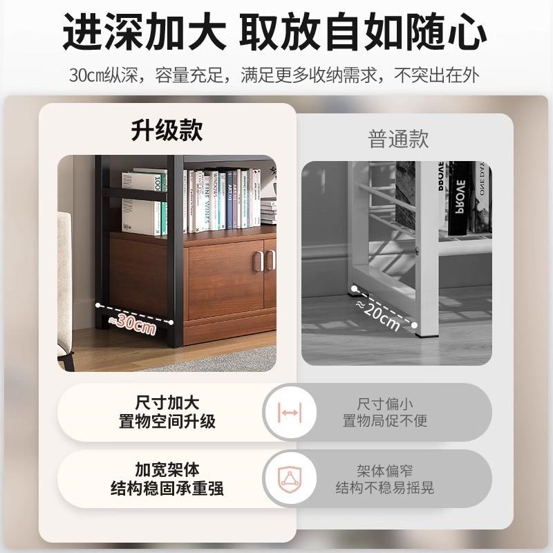 货架多层置物架落地书架收纳架超市室外铁艺陈列展示柜子储物柜淘