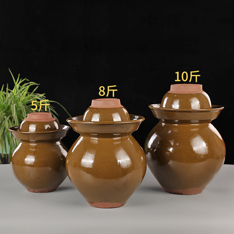 加厚菜坛子5斤10斤20斤30斤50斤土陶瓷菜坛腌泡酸咸酱菜坛家用大