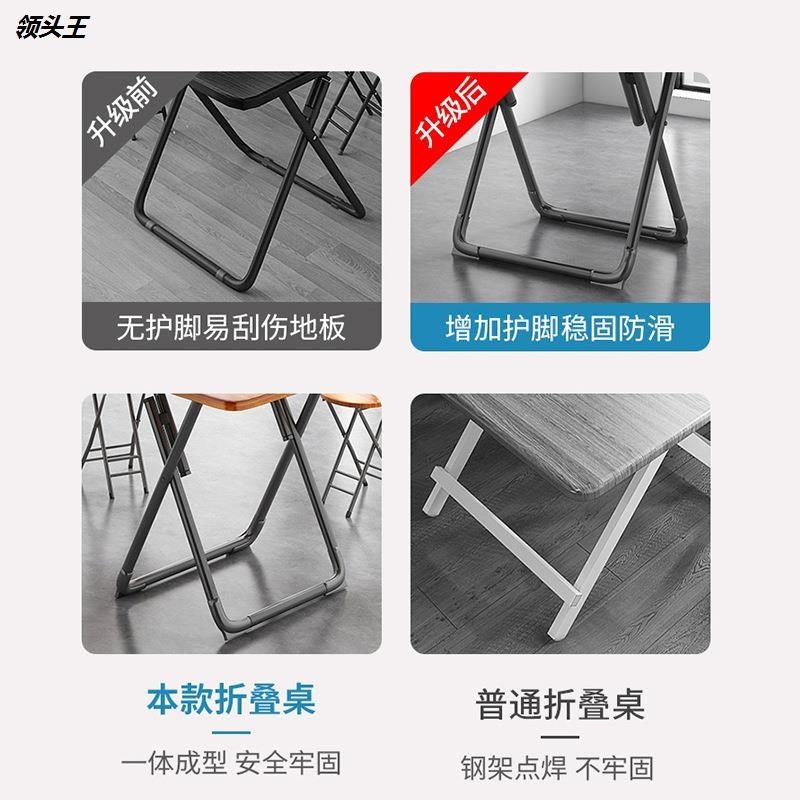 收缩桌阳台户外老式折叠桌小圆桌餐桌家用小户型简约圆形简易桌椅