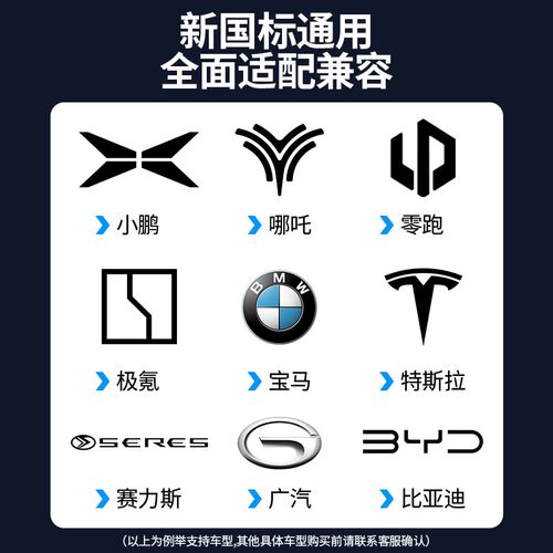 新能源电动汽车充电枪随车充16/32A便携式3kw/7KW比亚迪埃安通用