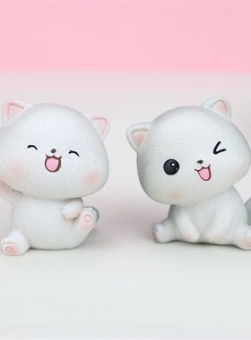 少女心礼品 可爱小猫咪女生房间卧室桌面小摆件女孩儿童生日礼物
