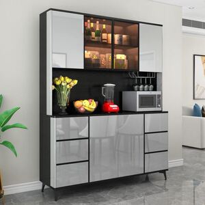 餐柜厨房整体橱柜组合柜酒柜碗盘柜收纳餐具柜子储物柜房间家用茶