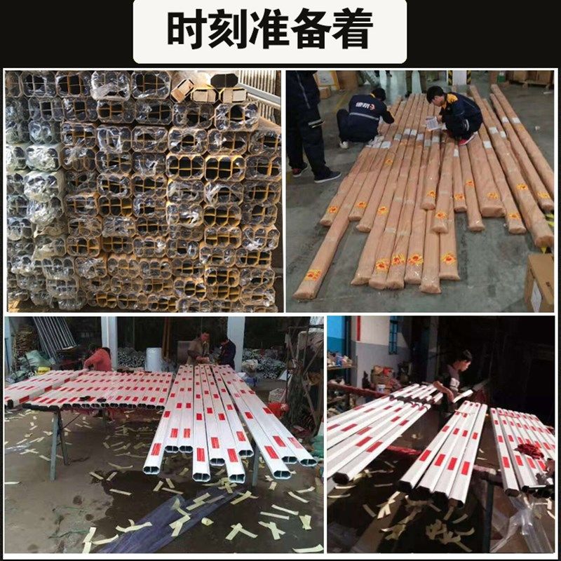 电动门杆 停车场道闸挡车器小区门口升降栏杆 6米八角杆 拦车直杆