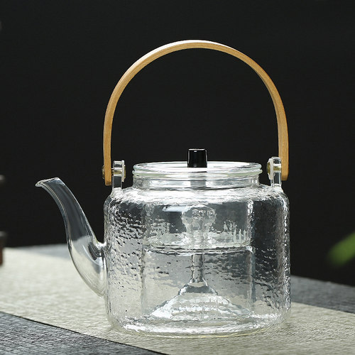 提梁蒸茶壶煮茶器两用玻璃茶具套装烧水单家用电陶炉烧煮水壶