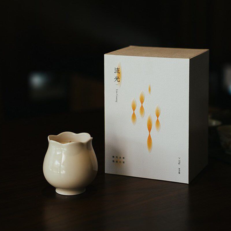 宛玉 流光香薰蜡烛木质香香氛摆件礼盒送礼生日结婚礼物情侣客厅