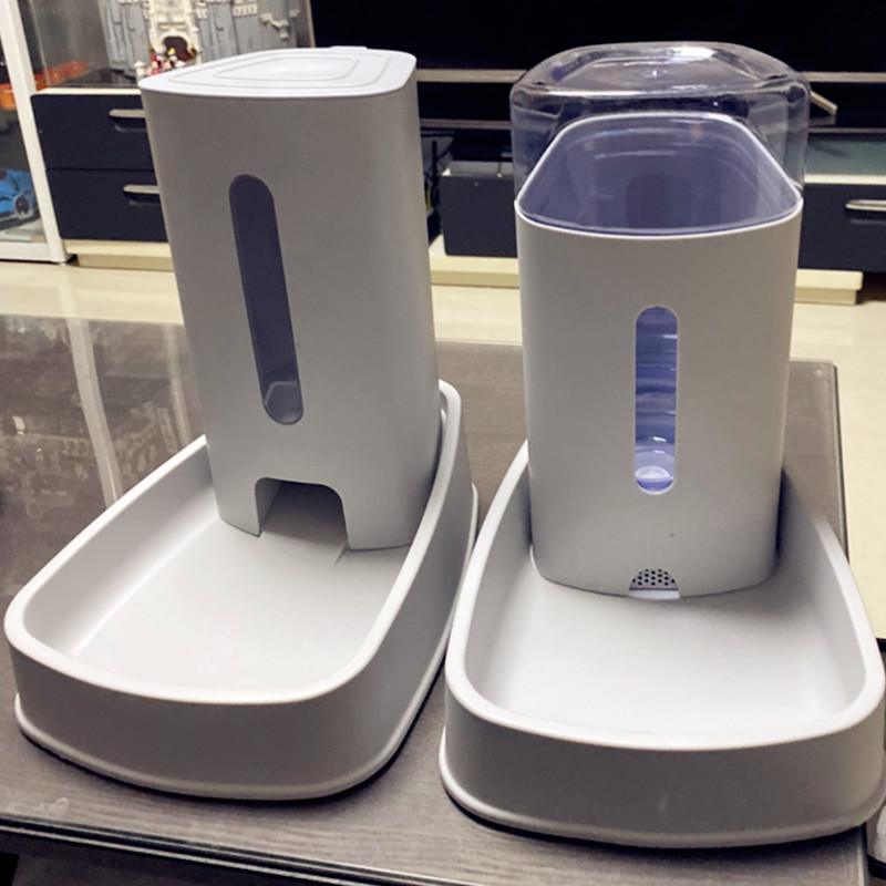 猫自动喂食器二合一喂猫投食器喂狗喂食喂水器猫粮猫碗猫咪猫食盆
