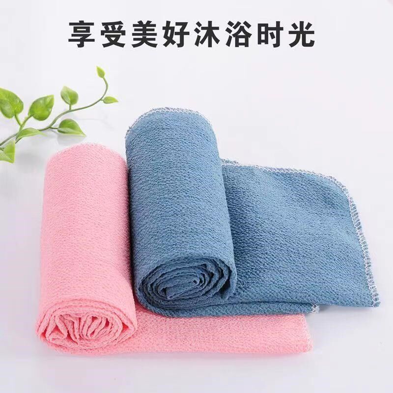 粗砂拉背长条澡巾布料搓背后背搓澡巾搓背神器洗澡后背神器洗澡巾
