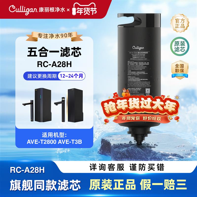 康丽根小黑龙T2800 RO反渗透5合1滤芯 卡扣式净水器配件厦门产