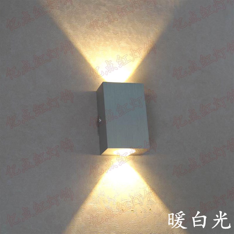 铝合金双头led壁灯客厅背景墙 卧室床头灯 酒吧ktv过道灯 LED墙灯
